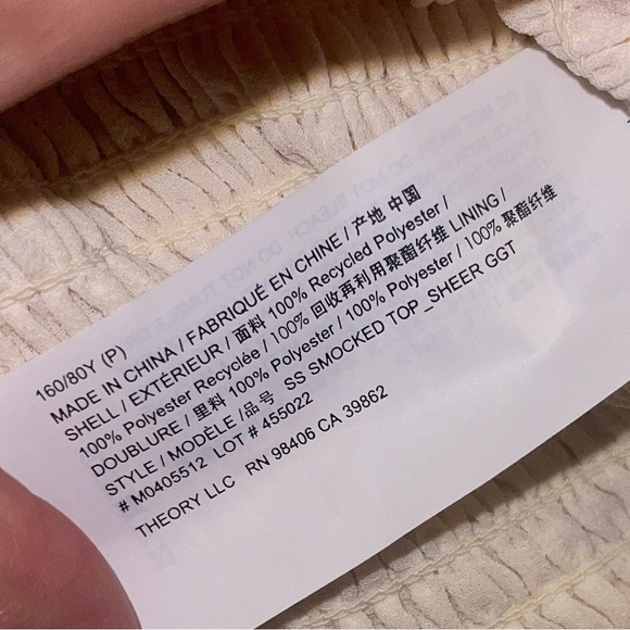 THEORY smocked top - Picture 5 of 5